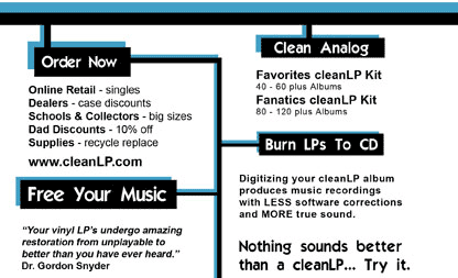 clean lp vinyl record overview